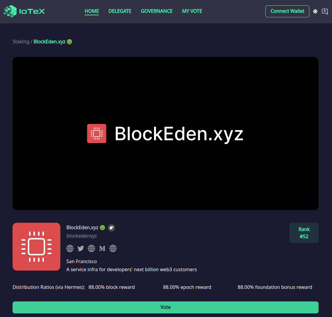 bex.co joined IoTeX delegate program bex.co joined IoTeX delegate program