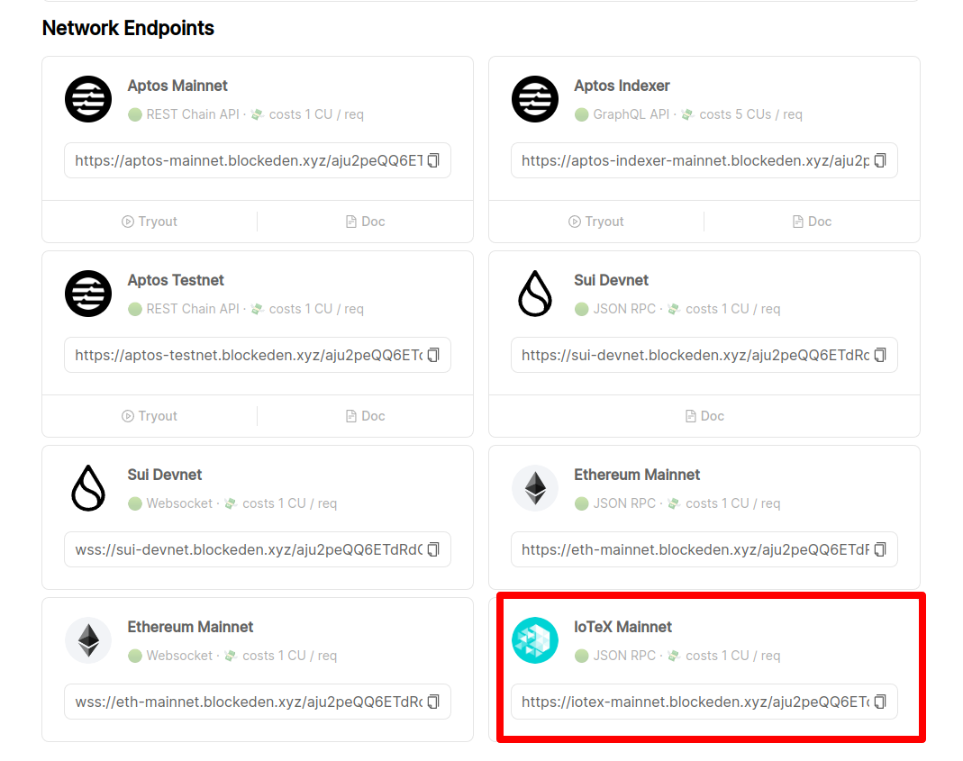 bex.co supports IoTeX Mainnet JSON-RPC bex.co supports IoTeX Mainnet JSON-RPC